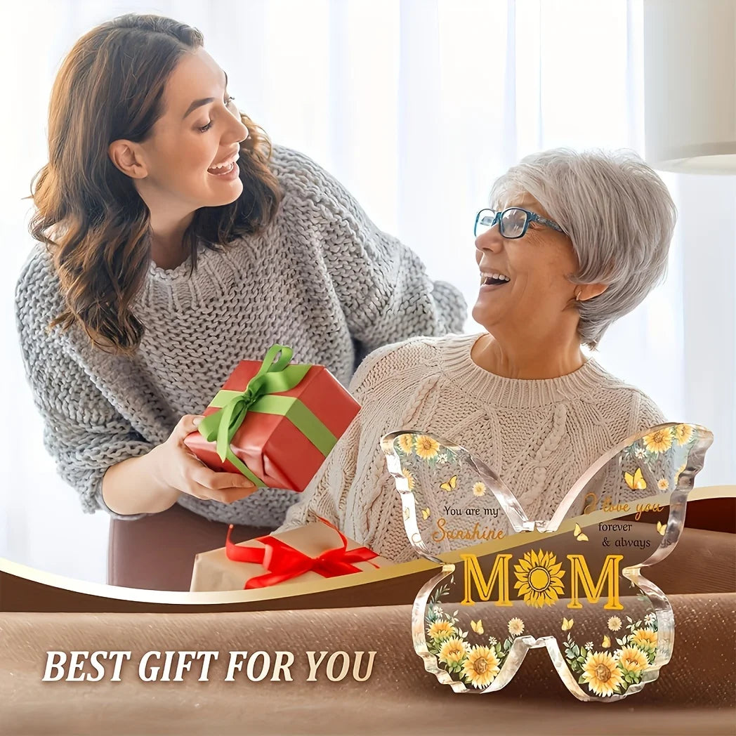 You Are My Sunshine" Acrylic Decorative Plaque – A Heartfelt Gift for Mom