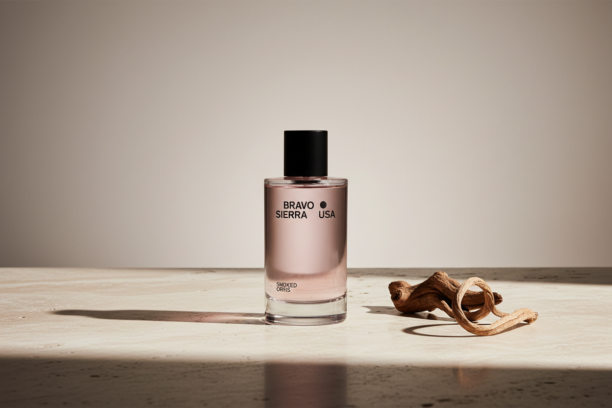 Bravo Sierra Smoked Orris Hermès-Style Editorial