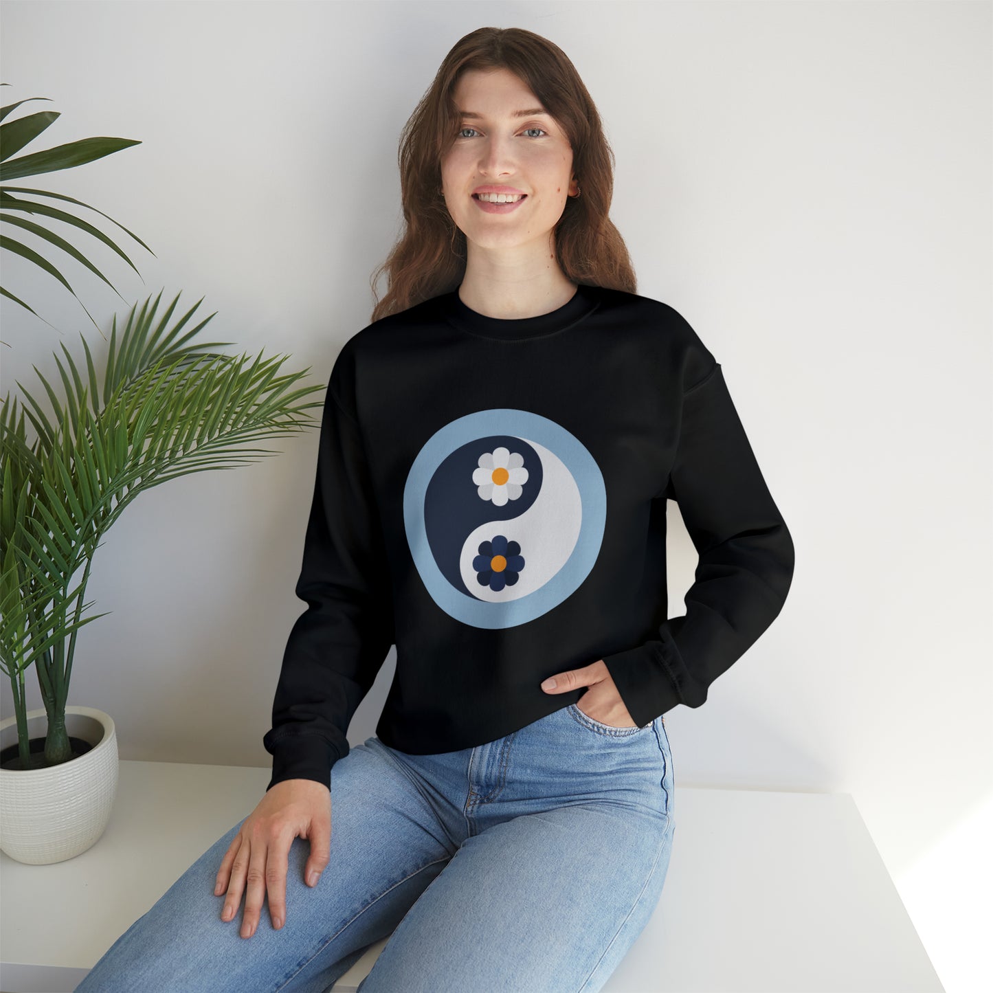 Yin Yang Floral Sweatshirt