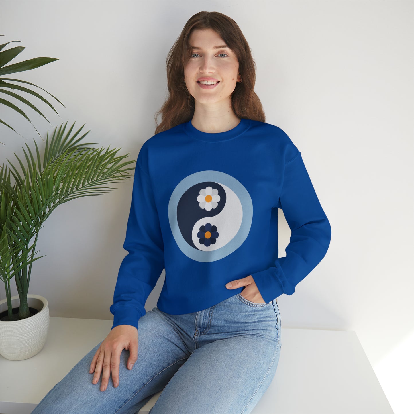 Yin Yang Floral Sweatshirt