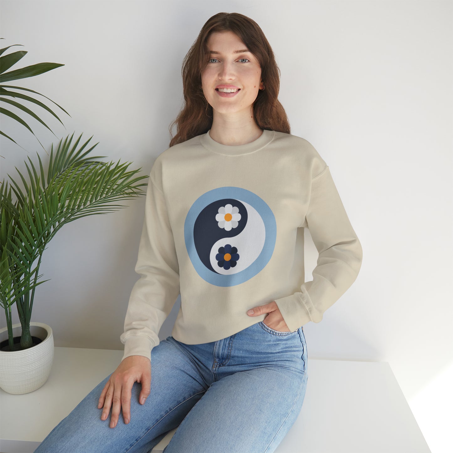 Yin Yang Floral Sweatshirt