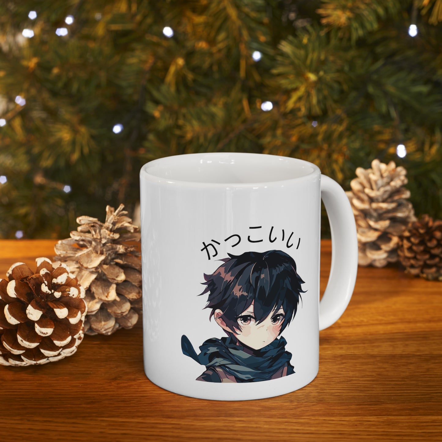 かっこいい Anime Boy Mug: Sip in Style, Anime Enthusiasts! Ceramic Mug 11oz