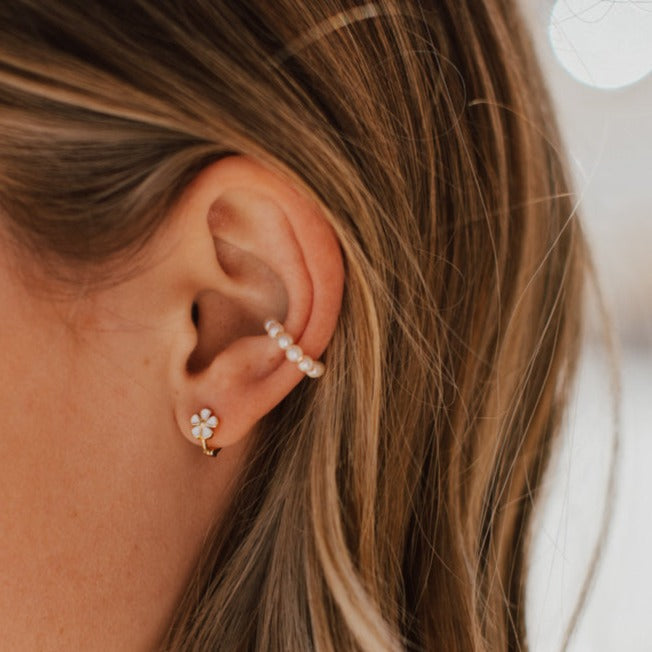 Luxe and Laurel Princess Pearl Ear Cuff | 14k Gold Filled & Dainty Freshwater Pearls