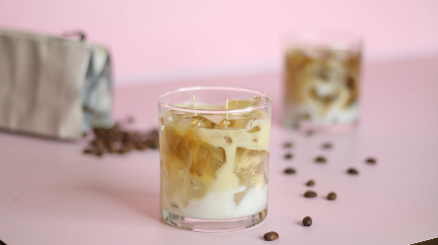 Coffee Date Limited Edition Artisanal Candle – Hand-Poured Espresso and Coconut Cream Scented Soy Blend