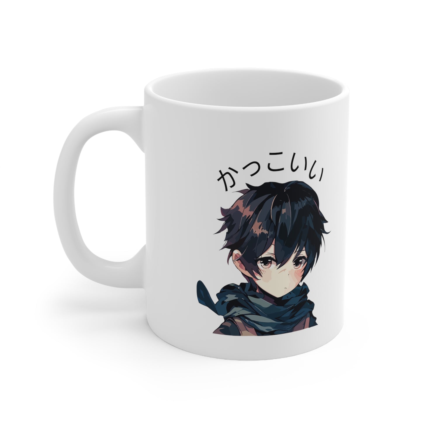 かっこいい Anime Boy Mug: Sip in Style, Anime Enthusiasts! Ceramic Mug 11oz