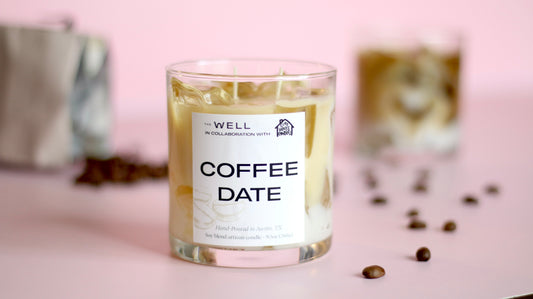 Coffee Date Limited Edition Artisanal Candle – Hand-Poured Espresso and Coconut Cream Scented Soy Blend