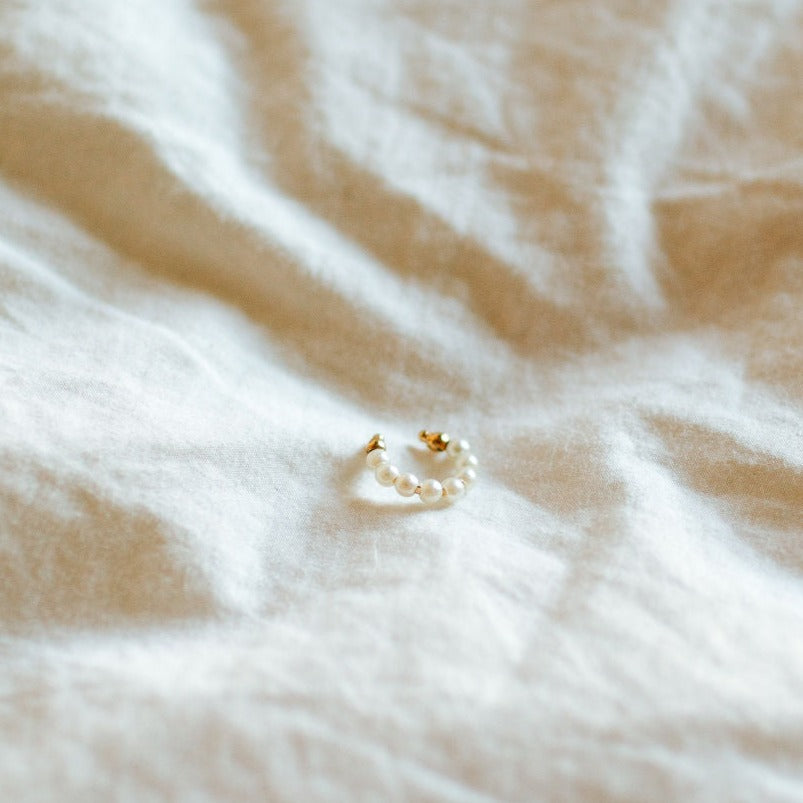 Luxe and Laurel Princess Pearl Ear Cuff | 14k Gold Filled & Dainty Freshwater Pearls
