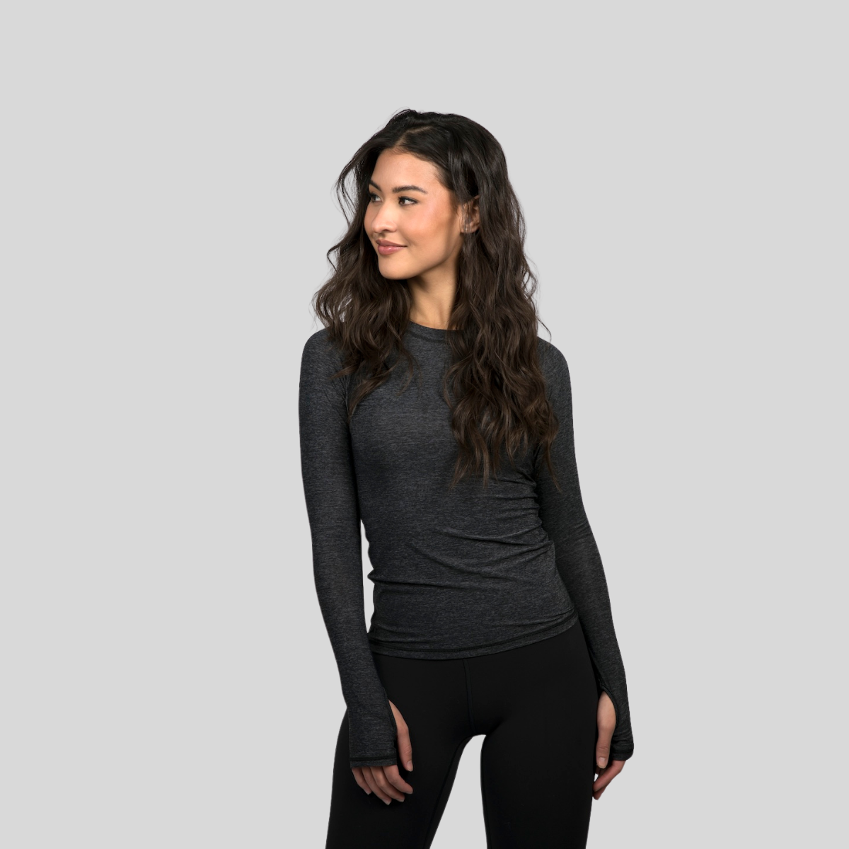 The Laguna Sun Foundation | Heathered Long-Sleeve Performance Shirt in Breathable Italian Tech-Fabric