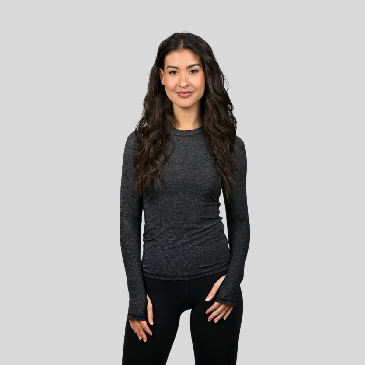 The Laguna Sun Foundation | Heathered Long-Sleeve Performance Shirt in Breathable Italian Tech-Fabric