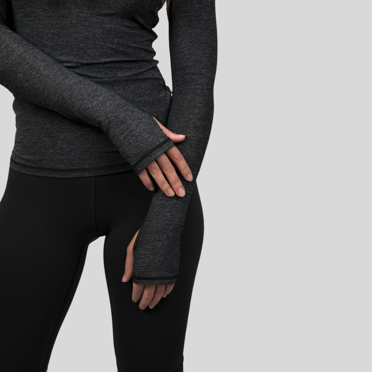 The Laguna Sun Foundation | Heathered Long-Sleeve Performance Shirt in Breathable Italian Tech-Fabric