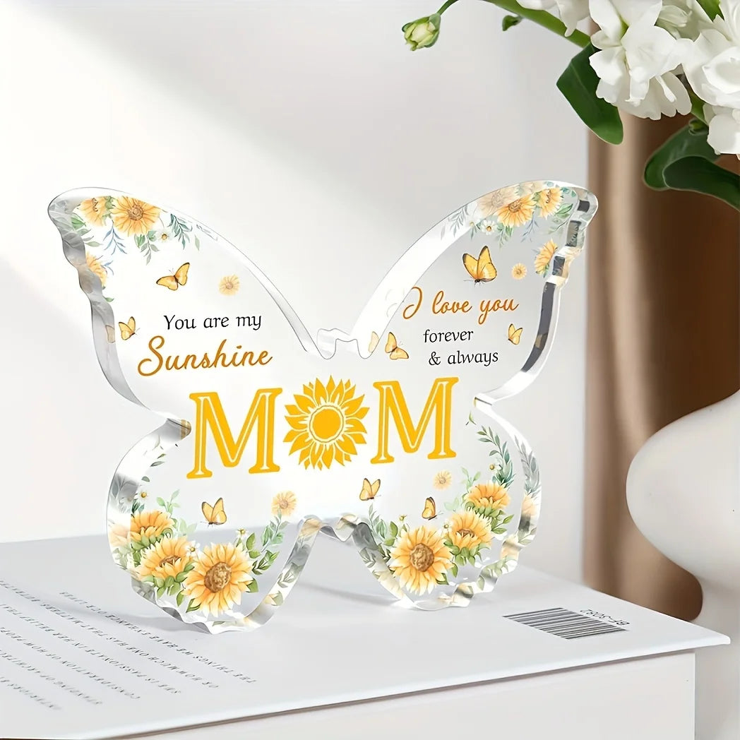 You Are My Sunshine" Acrylic Decorative Plaque – A Heartfelt Gift for Mom