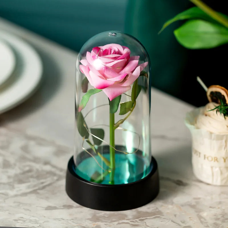 Three LED Galaxy Roses – A Magical Gift of Everlasting Beauty