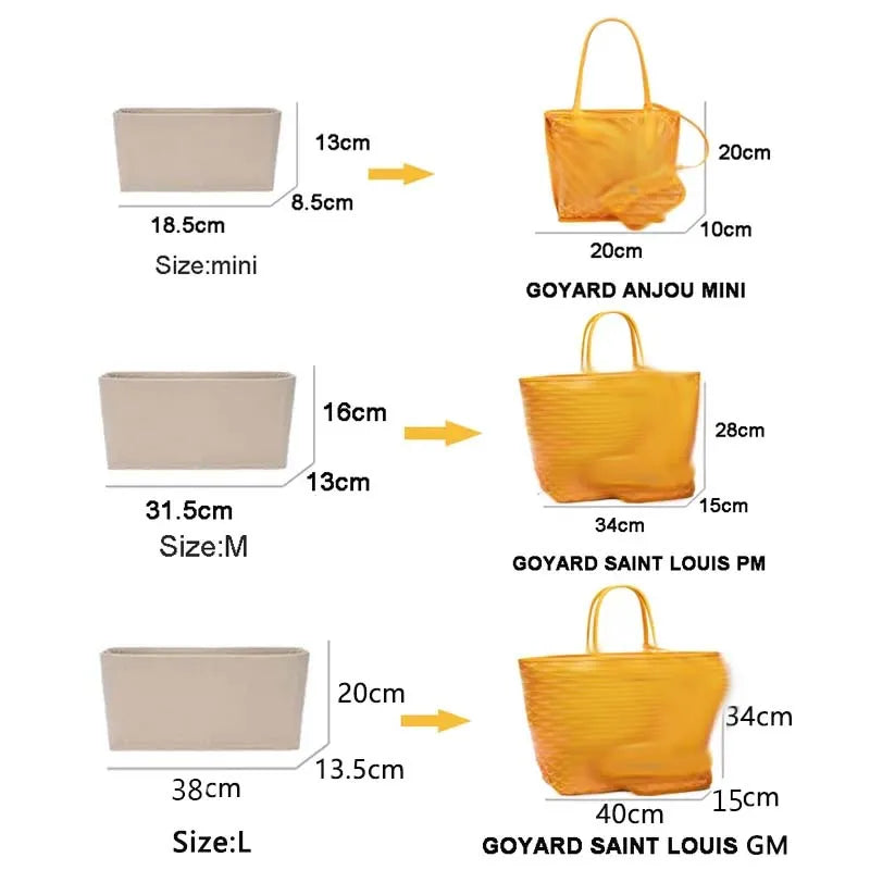 Organizer Insert For Goyard Tote