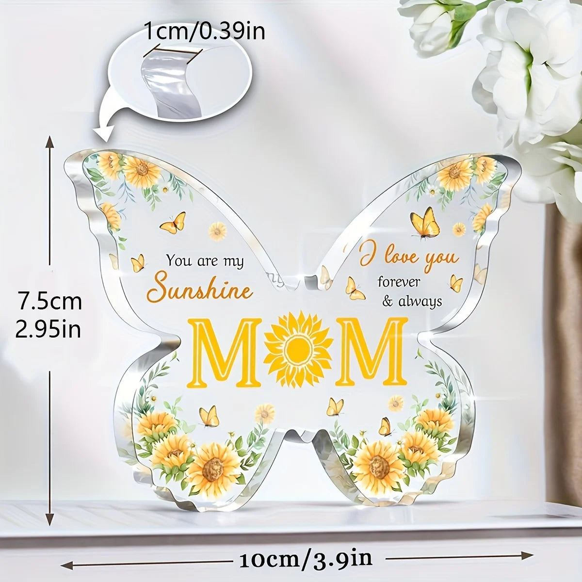 You Are My Sunshine" Acrylic Decorative Plaque – A Heartfelt Gift for Mom