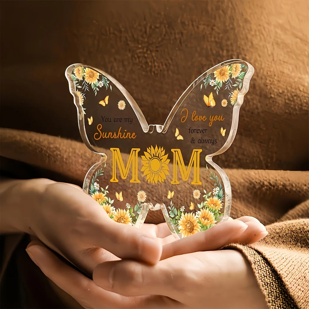 You Are My Sunshine" Acrylic Decorative Plaque – A Heartfelt Gift for Mom