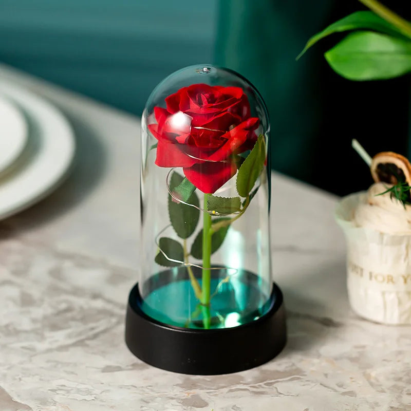Three LED Galaxy Roses – A Magical Gift of Everlasting Beauty