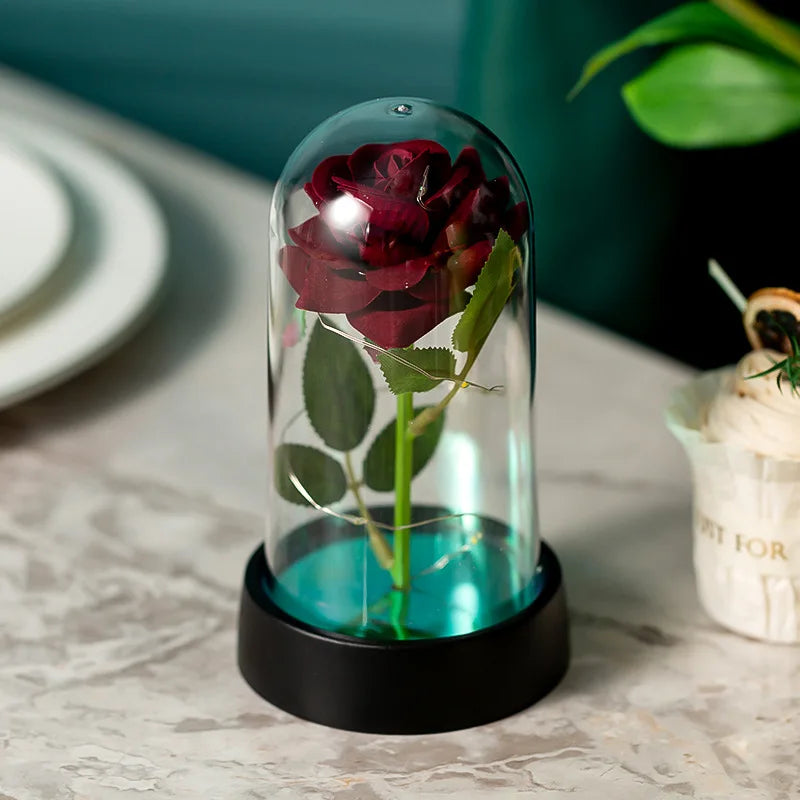 Three LED Galaxy Roses – A Magical Gift of Everlasting Beauty