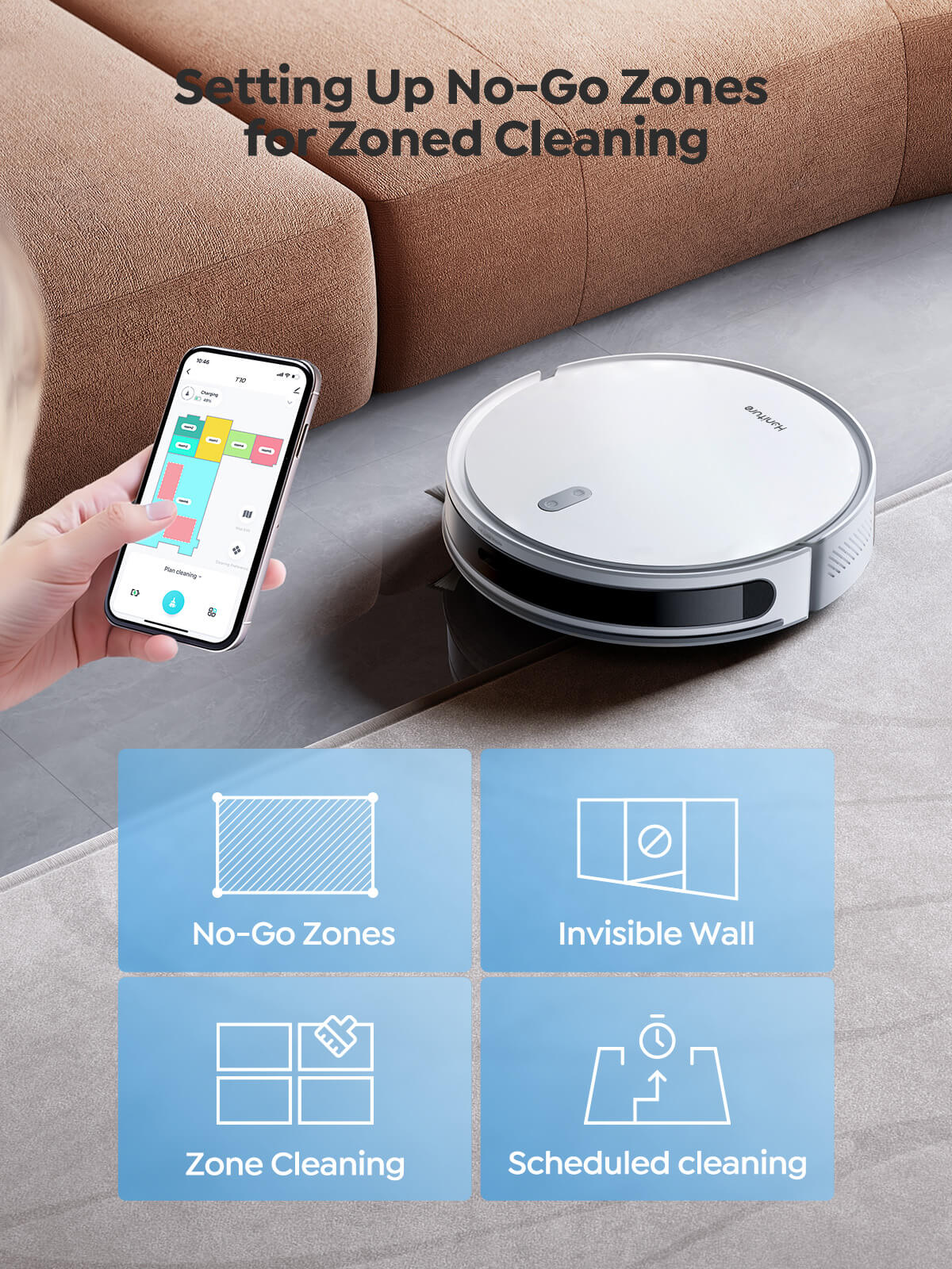 Honiture T10 Laser Navigation Robot Vacuum & Mop