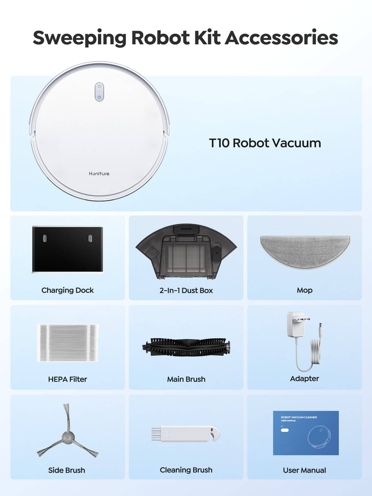 Honiture T10 Laser Navigation Robot Vacuum & Mop