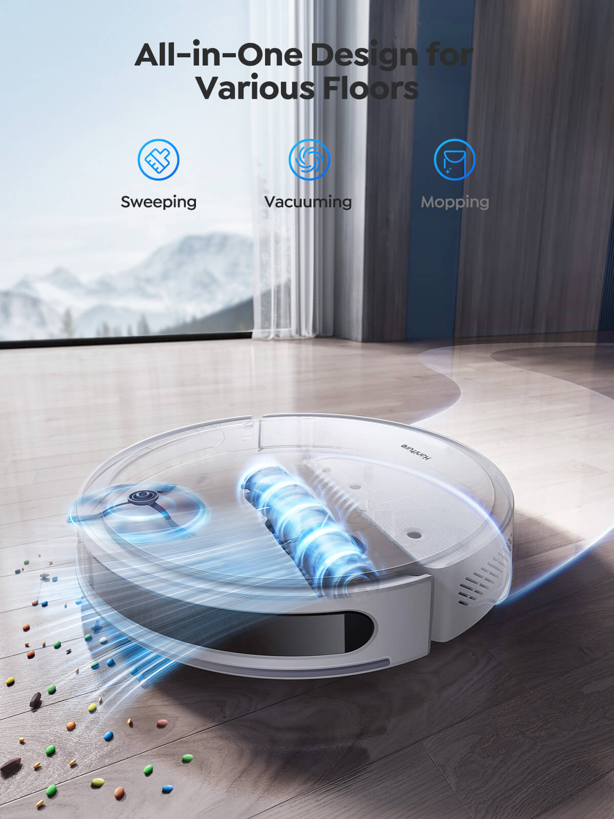 Honiture T10 Laser Navigation Robot Vacuum & Mop
