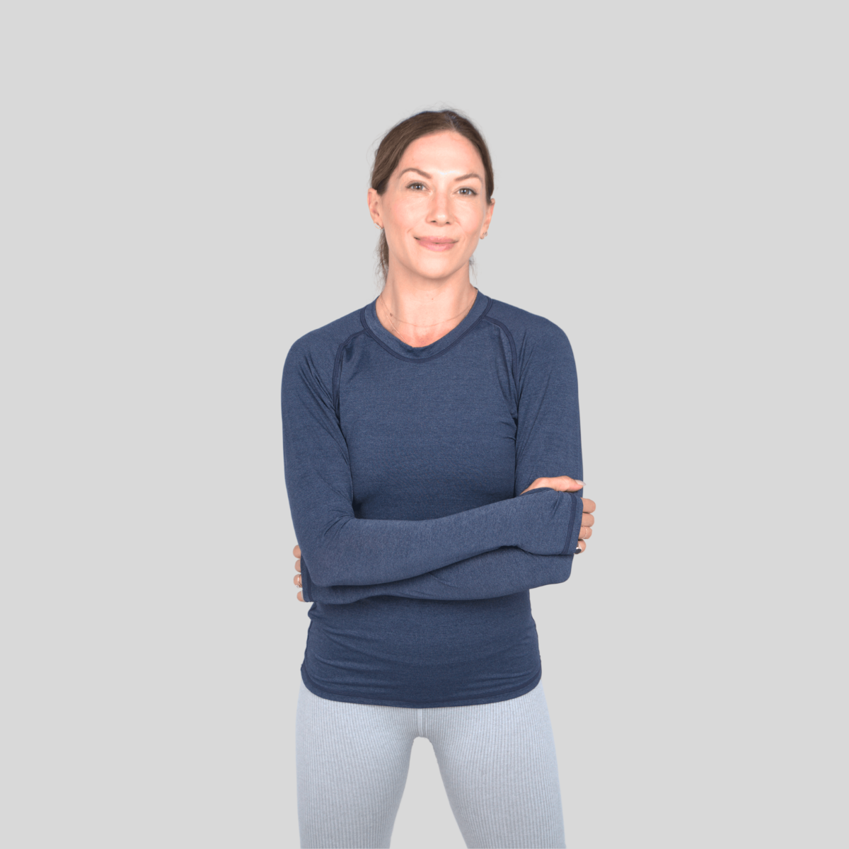 The Laguna Sun Foundation | Heathered Long-Sleeve Performance Shirt in Breathable Italian Tech-Fabric