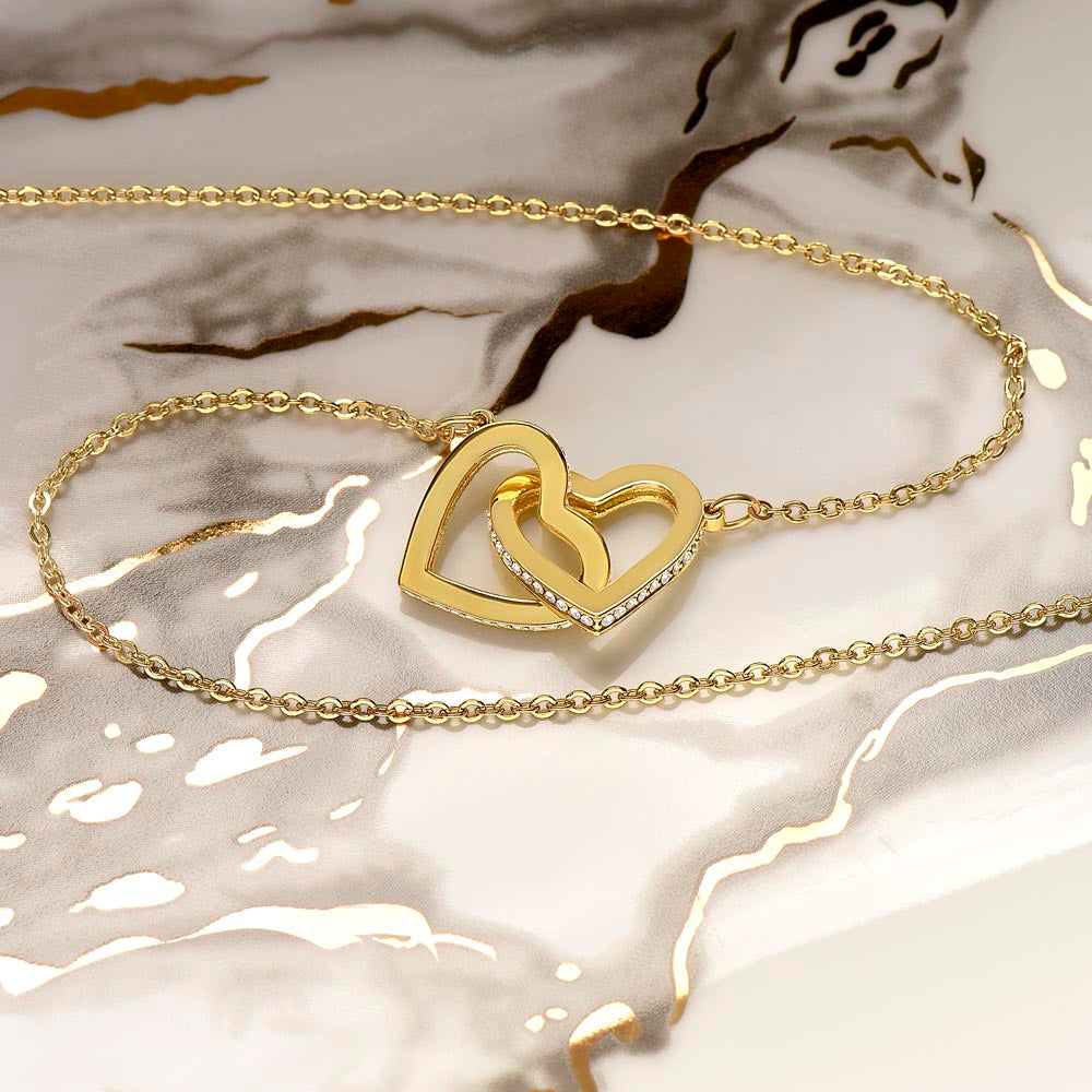 To My Mommy Double Heart Pendant