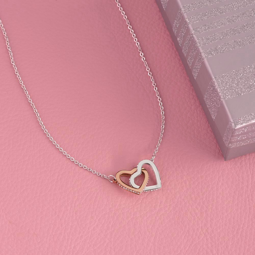 To My Mommy Double Heart Pendant