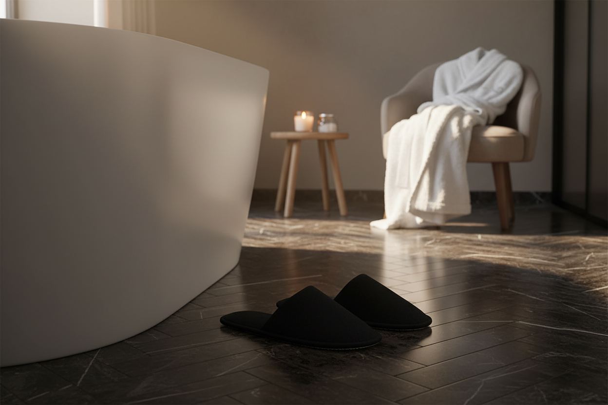 Black Slippers Editorial