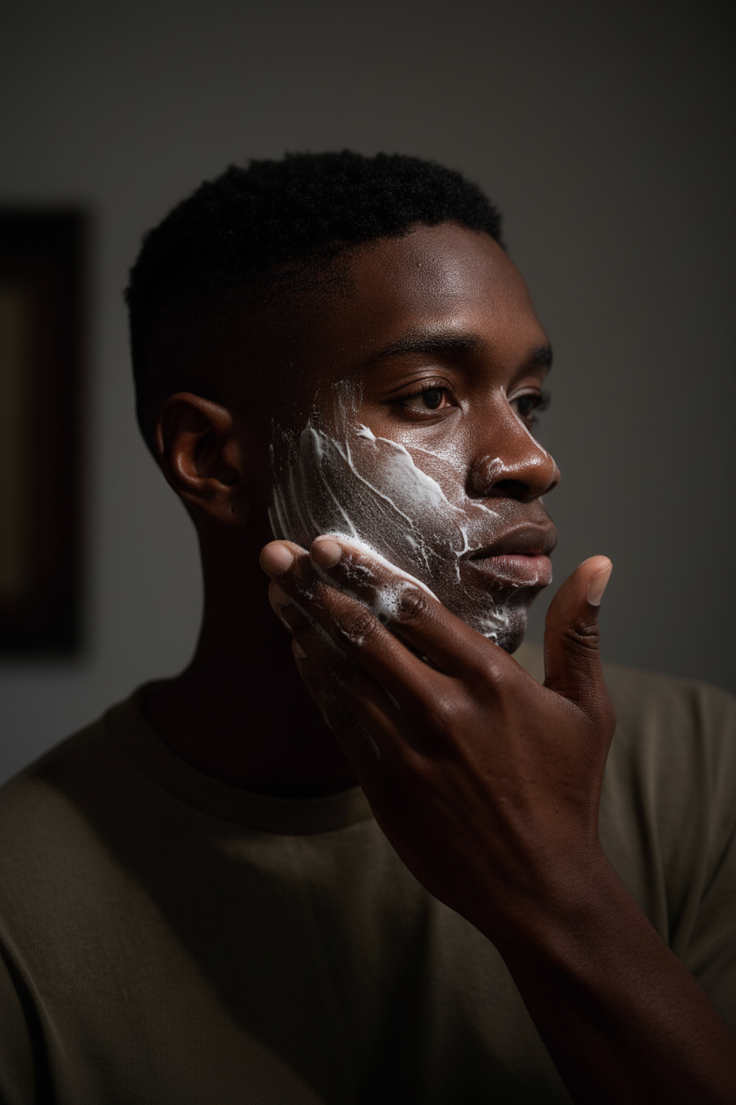 Cinematic Face Wash Portrait