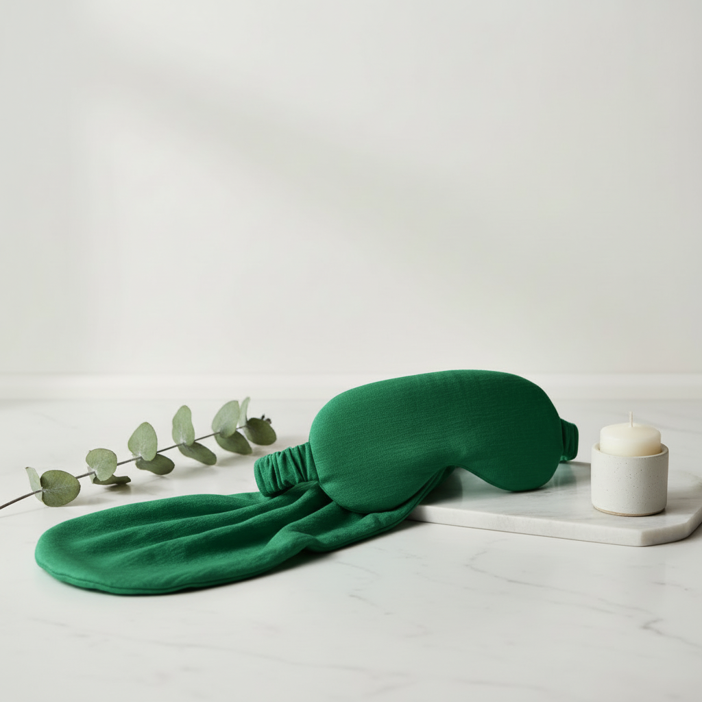 Cooling Bamboo Sleep Mask – Emerald Green
