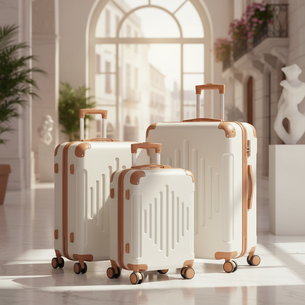 Cream Luggage Set - Editorial