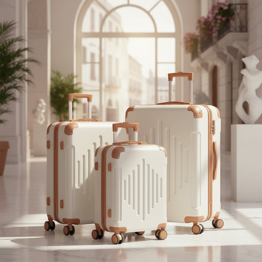 Cream Luggage Set - Editorial