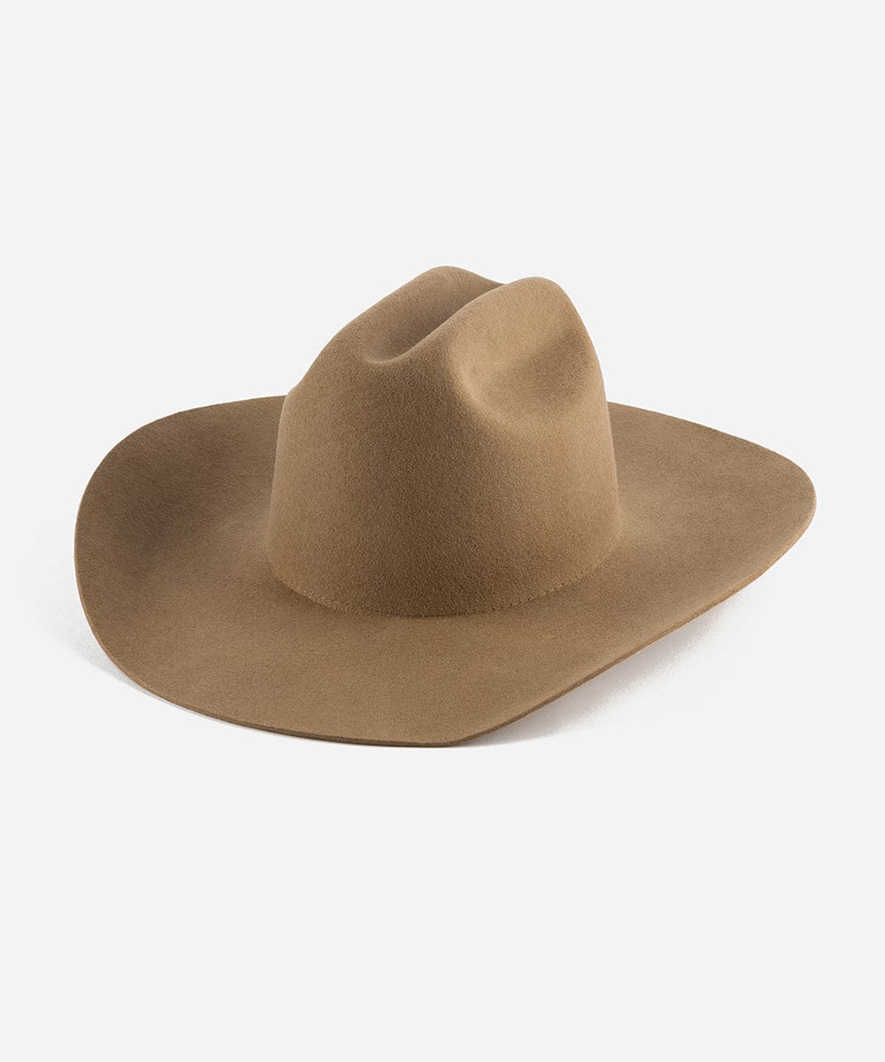 The Teddy Cattleman | Structured Felt Western Hat with Traditional Cattleman Crown