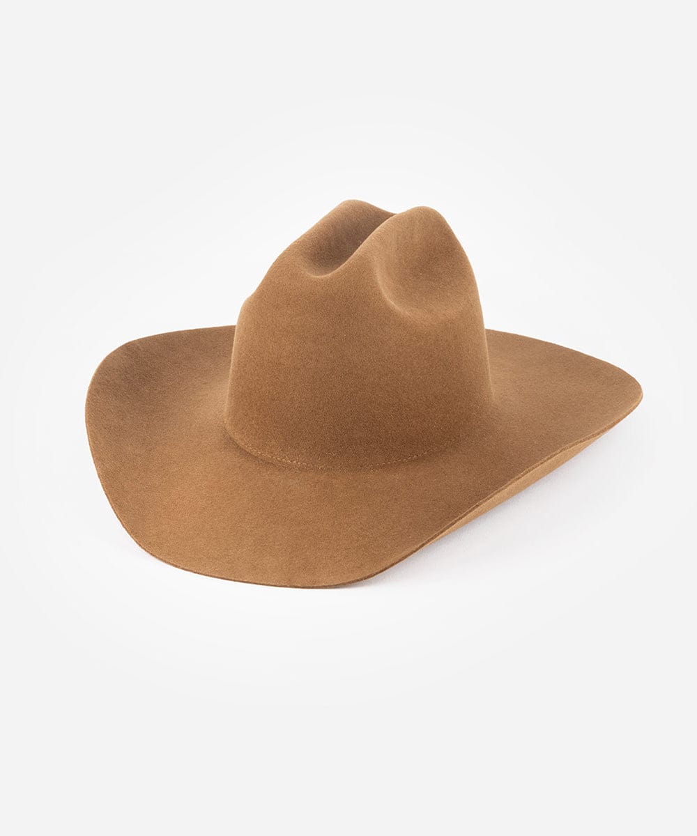 The Teddy Cattleman | Structured Felt Western Hat with Traditional Cattleman Crown