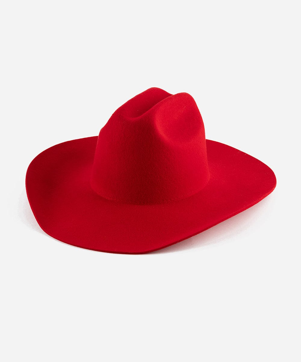 The Teddy Cattleman | Structured Felt Western Hat with Traditional Cattleman Crown