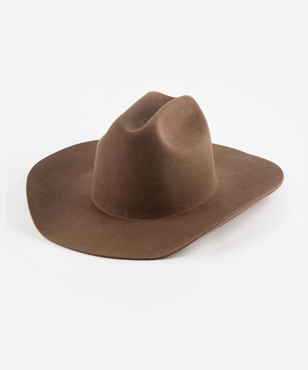 The Teddy Cattleman | Structured Felt Western Hat with Traditional Cattleman Crown