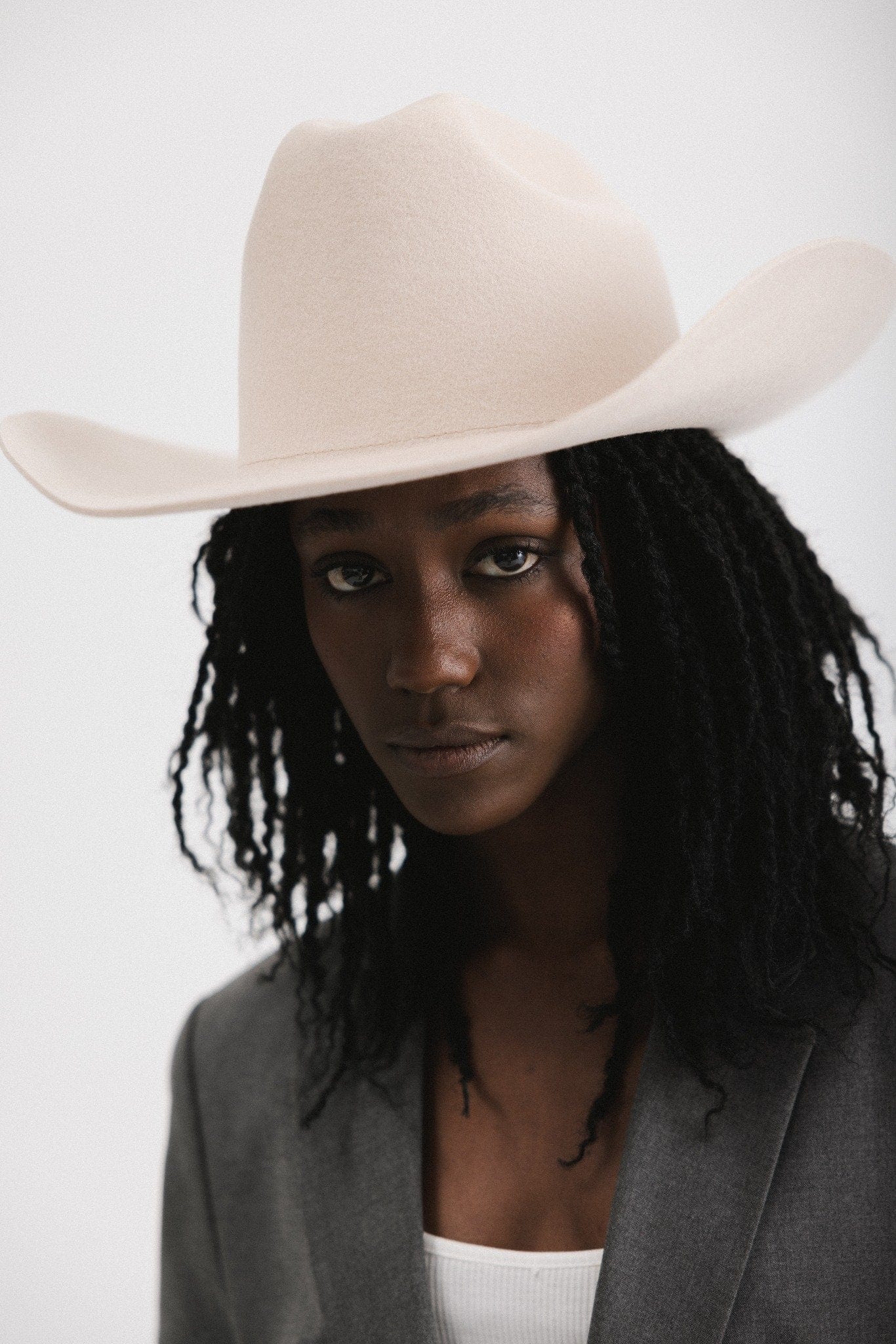 The Teddy Cattleman | Structured Felt Western Hat with Traditional Cattleman Crown