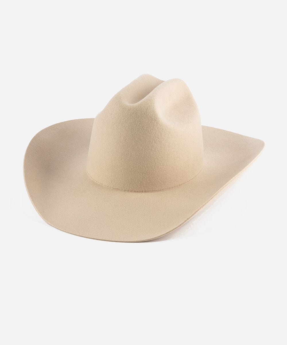 The Teddy Cattleman | Structured Felt Western Hat with Traditional Cattleman Crown