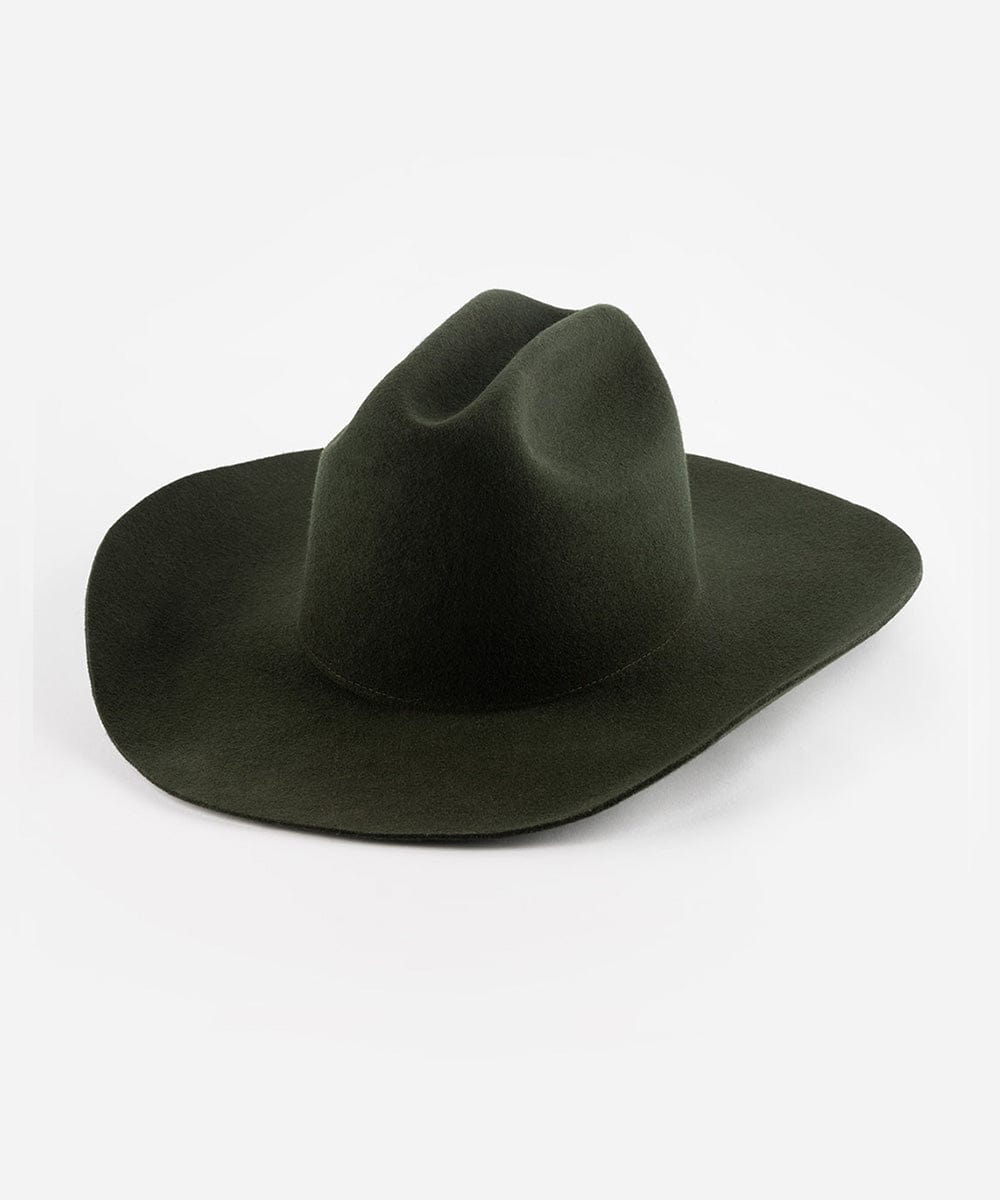The Teddy Cattleman | Structured Felt Western Hat with Traditional Cattleman Crown