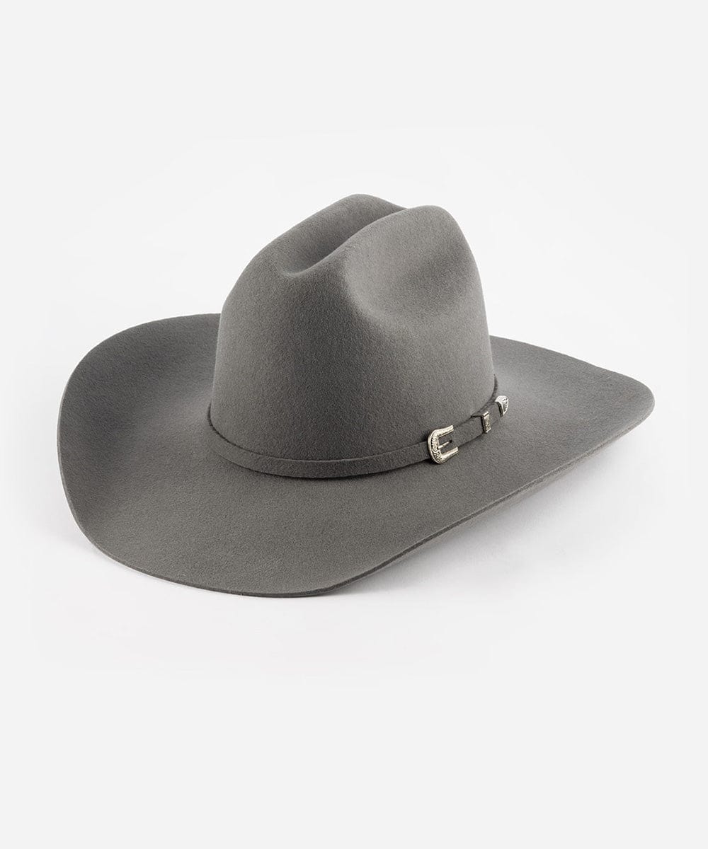 The Teddy Cattleman | Structured Felt Western Hat with Traditional Cattleman Crown