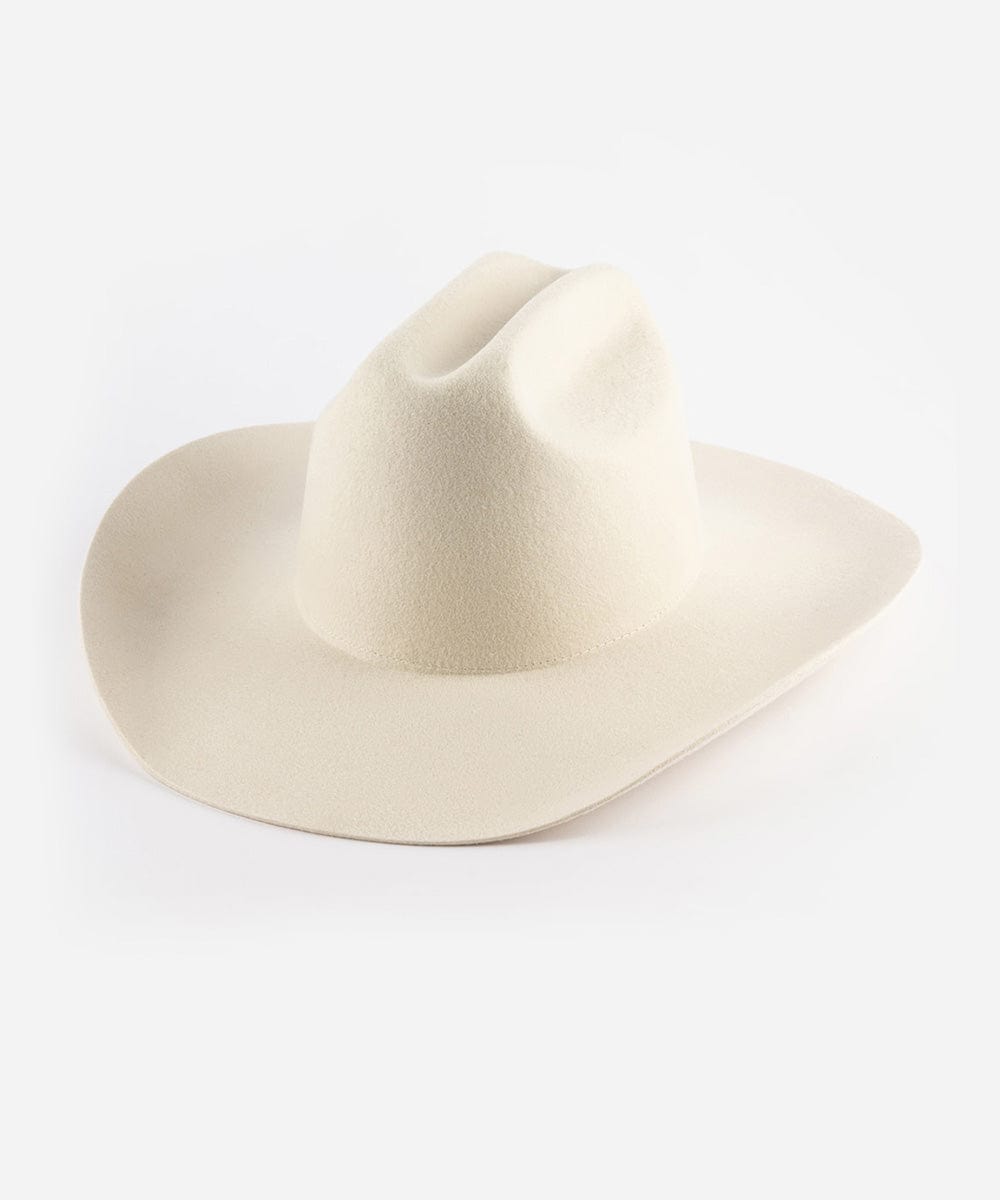 The Teddy Cattleman | Structured Felt Western Hat with Traditional Cattleman Crown