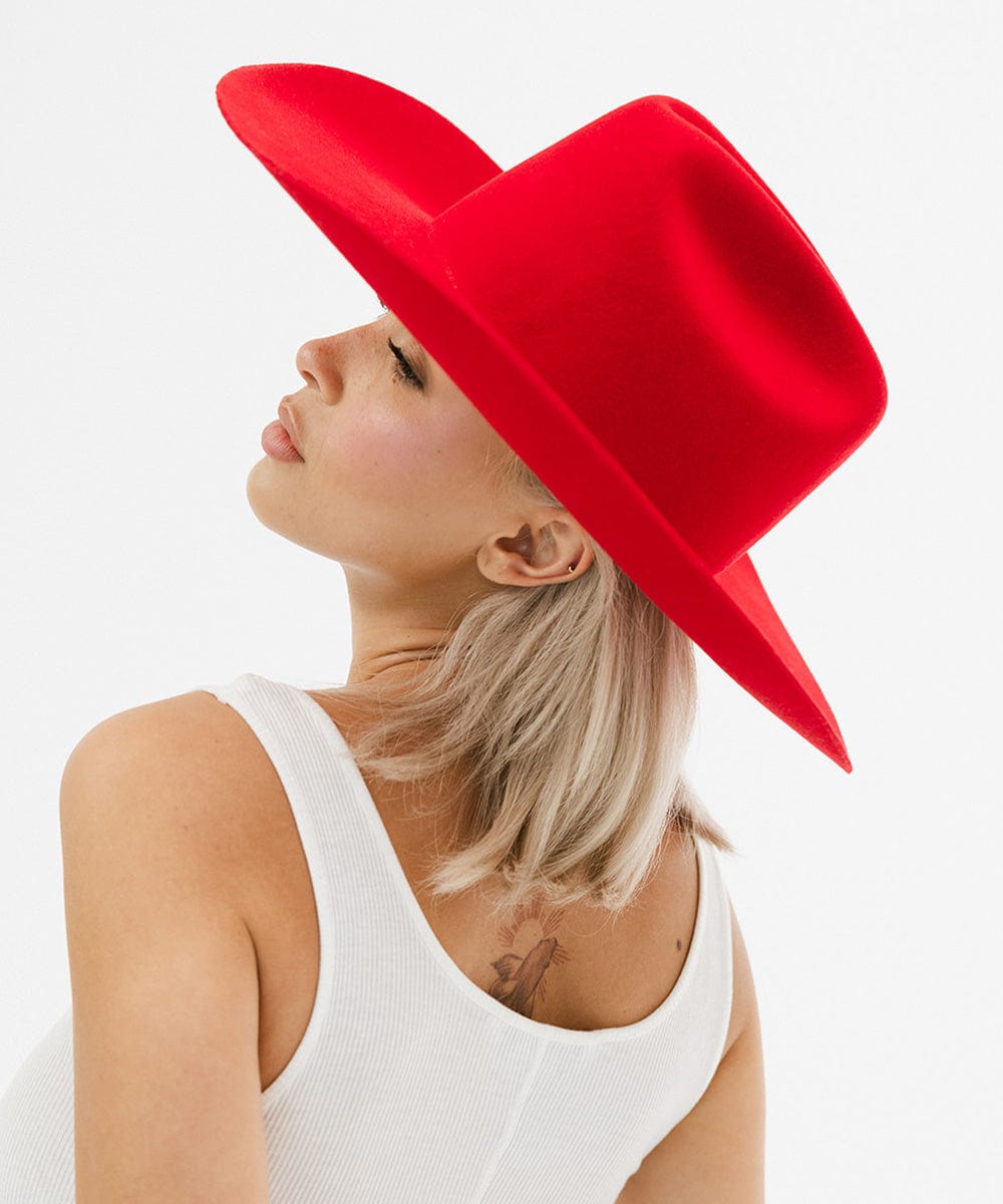 The Teddy Cattleman | Structured Felt Western Hat with Traditional Cattleman Crown