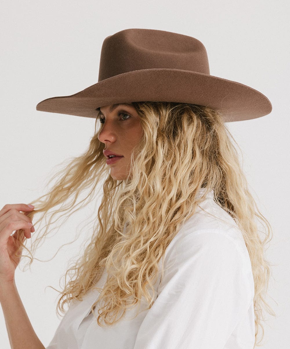 The Teddy Cattleman | Structured Felt Western Hat with Traditional Cattleman Crown
