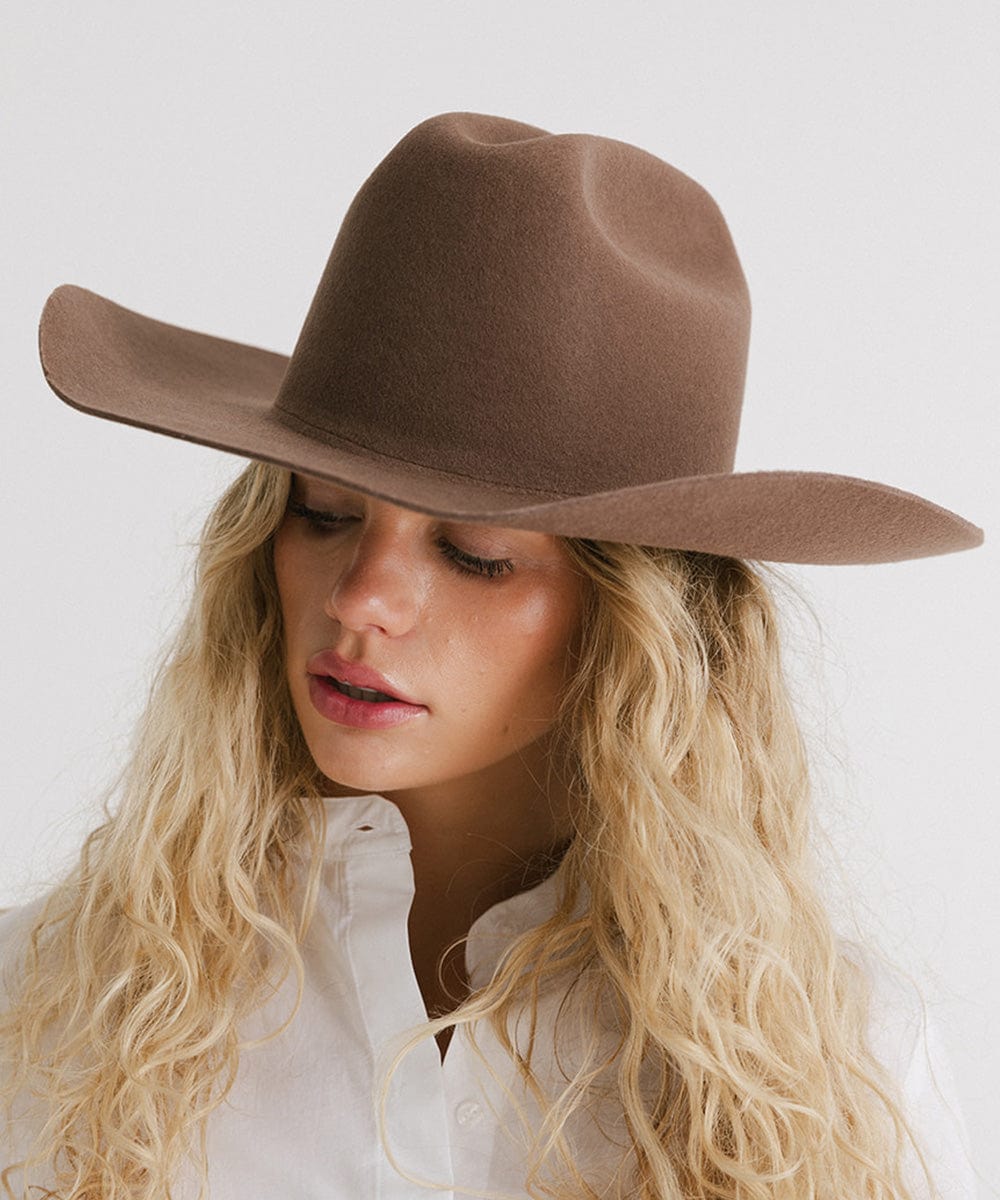 The Teddy Cattleman | Structured Felt Western Hat with Traditional Cattleman Crown