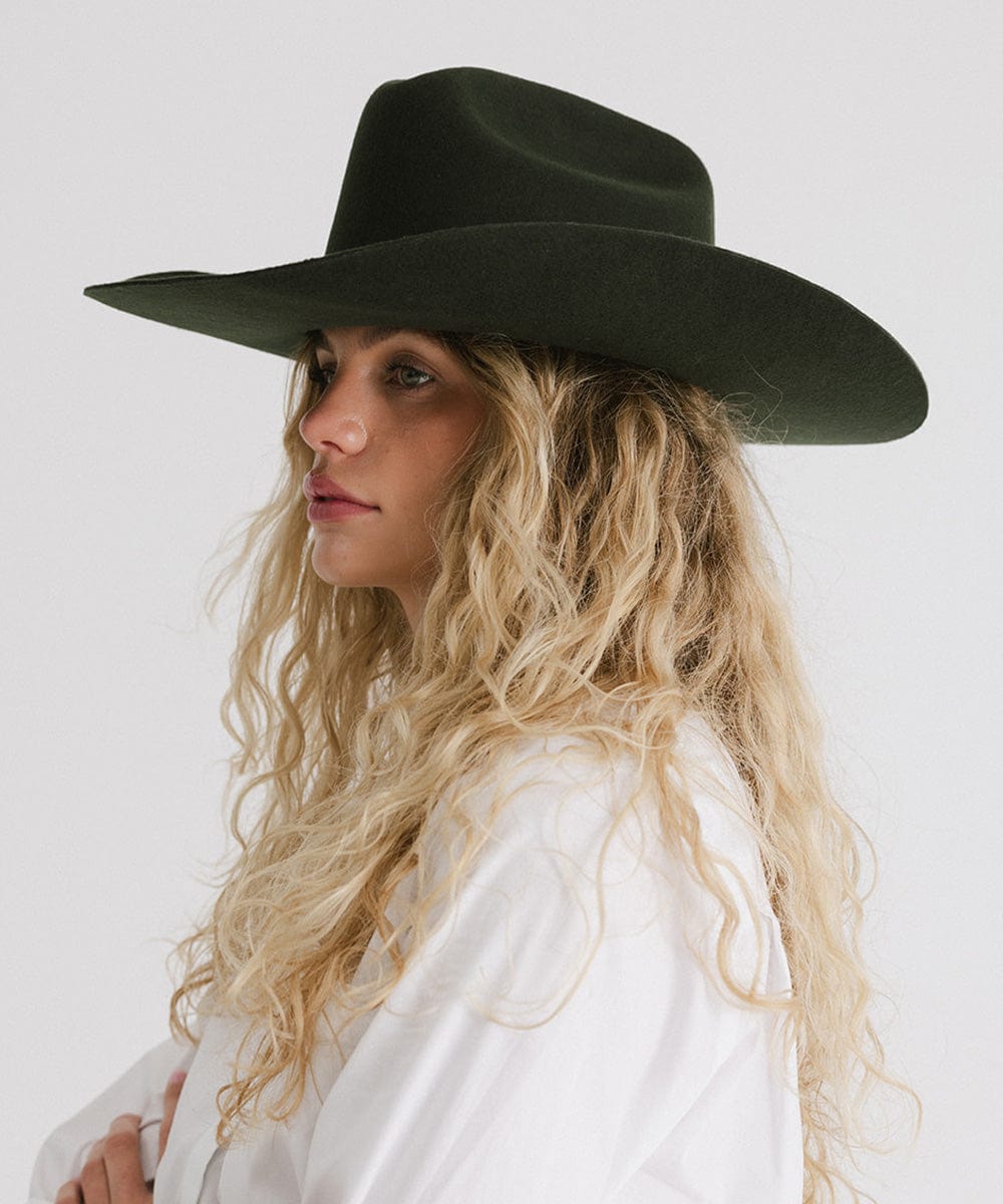 The Teddy Cattleman | Structured Felt Western Hat with Traditional Cattleman Crown