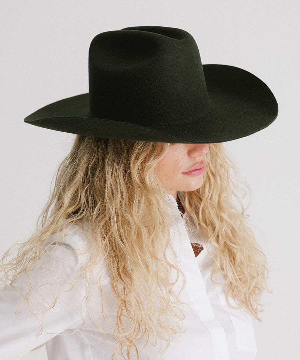 The Teddy Cattleman | Structured Felt Western Hat with Traditional Cattleman Crown