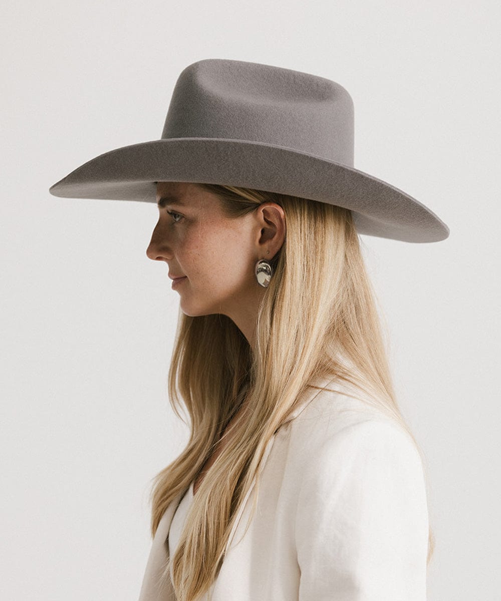 The Teddy Cattleman | Structured Felt Western Hat with Traditional Cattleman Crown