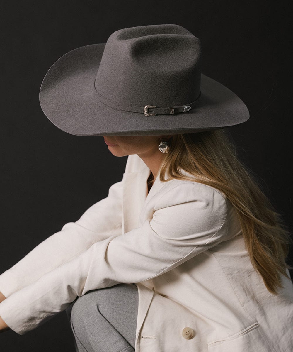 The Teddy Cattleman | Structured Felt Western Hat with Traditional Cattleman Crown