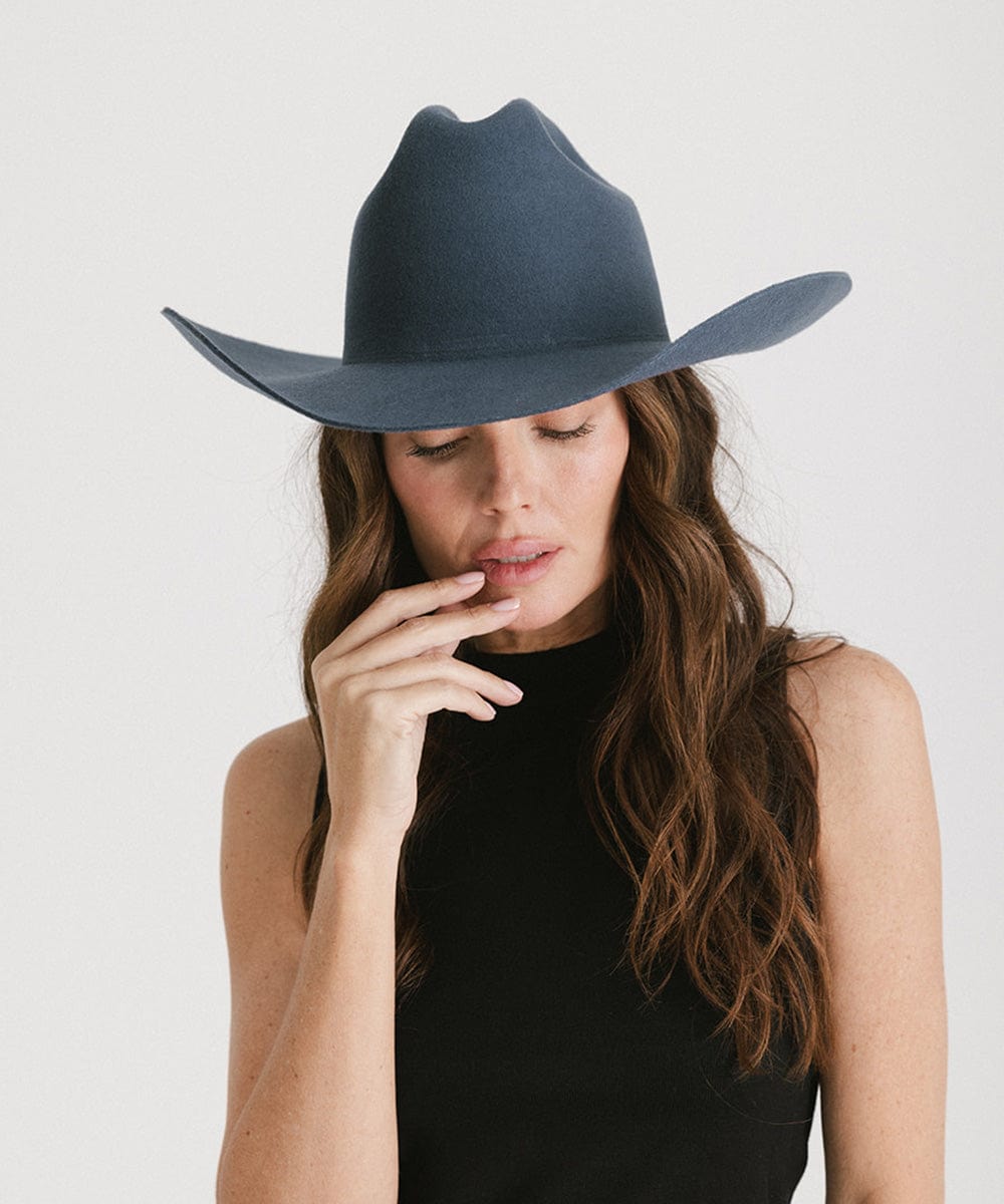 The Teddy Cattleman | Structured Felt Western Hat with Traditional Cattleman Crown