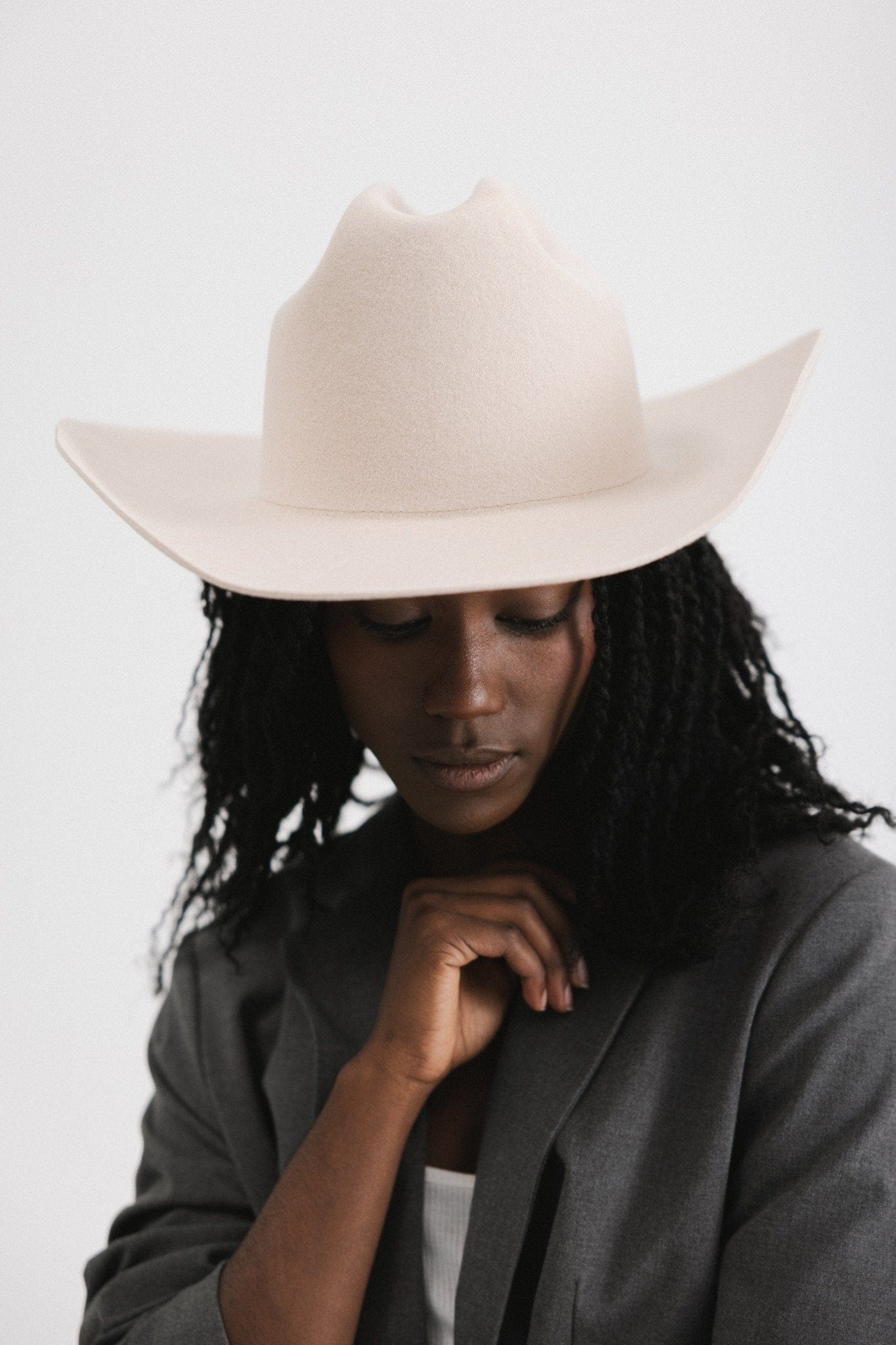 The Teddy Cattleman | Structured Felt Western Hat with Traditional Cattleman Crown